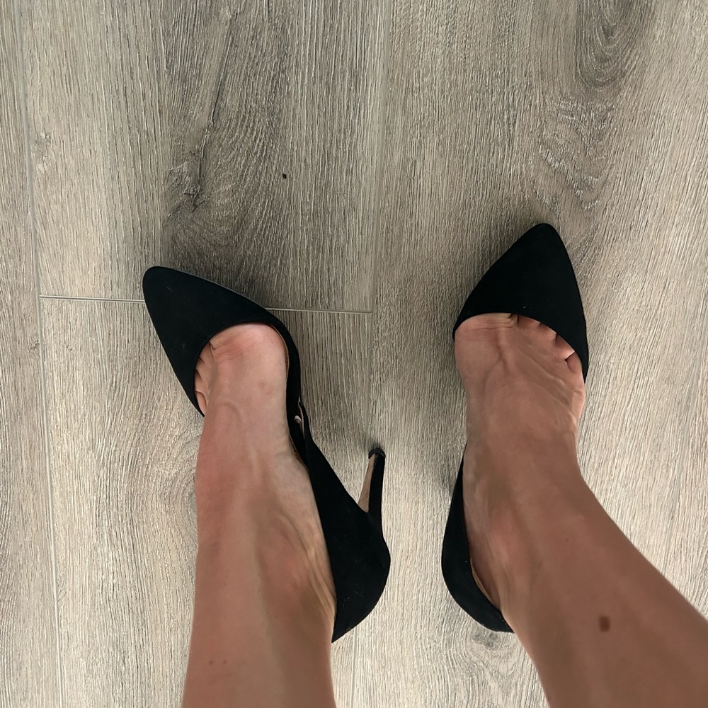 Stradivarius Black Pointed Heels